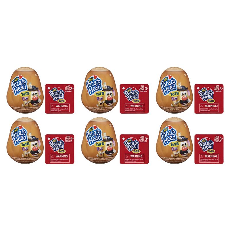 Mr. Potato Head Tots; 6 Mini Collectible Figures