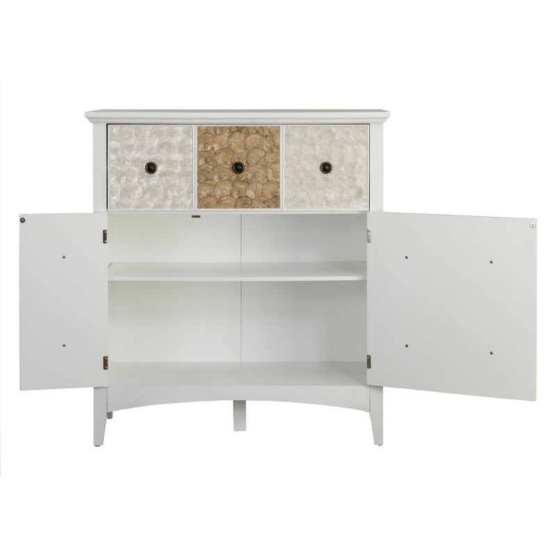 40" Durdle Accent Cabinet White - Elegant Home Fashions