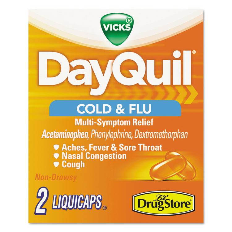 Cold & Flu Caplets, Daytime, Refill, 20 Two-Packs/Box