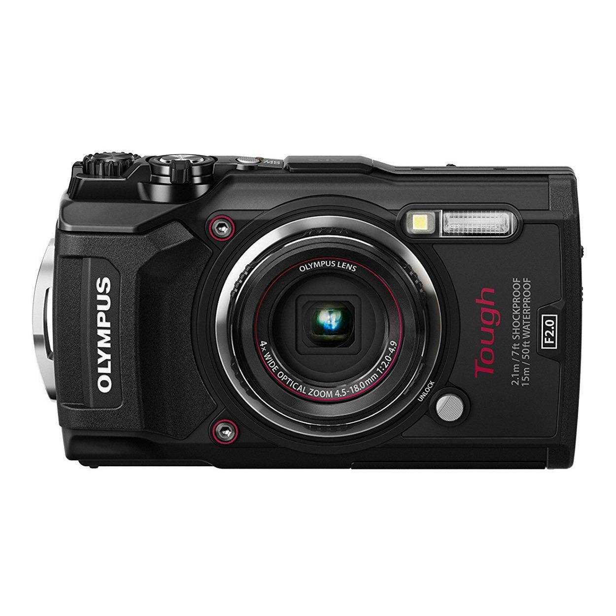 Olympus Tough TG-6 Waterproof Camera, Black (050332192430)