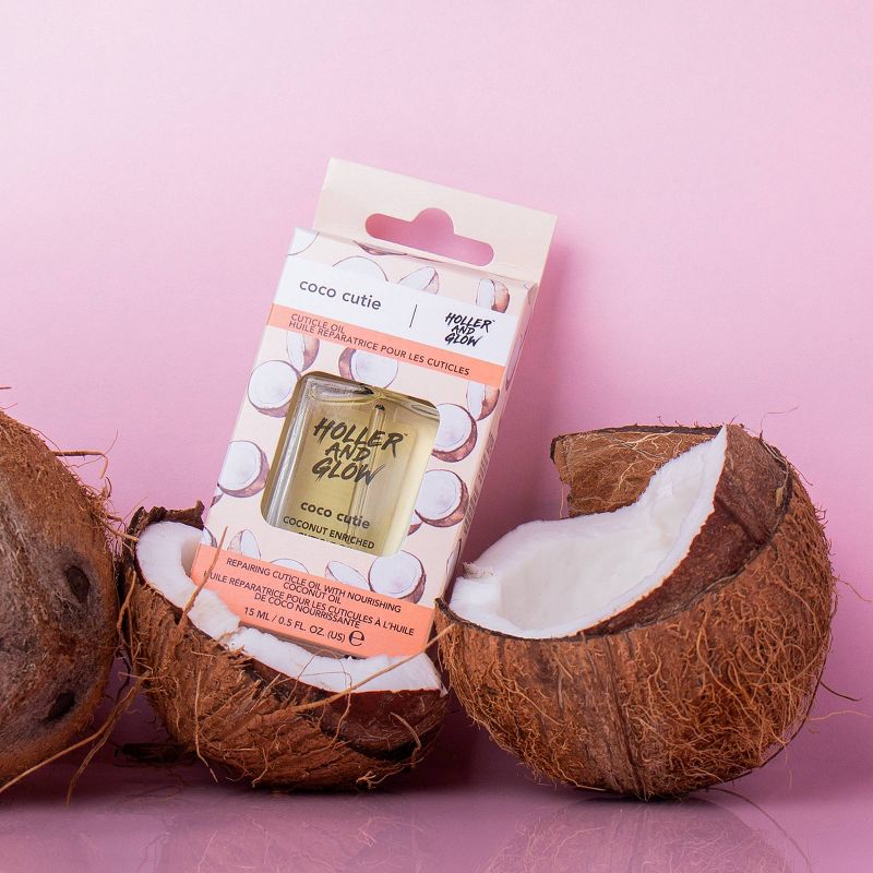 Holler and Glow Coco Cutie Coconut Enriched Cuticle Oil - 0.5 fl oz