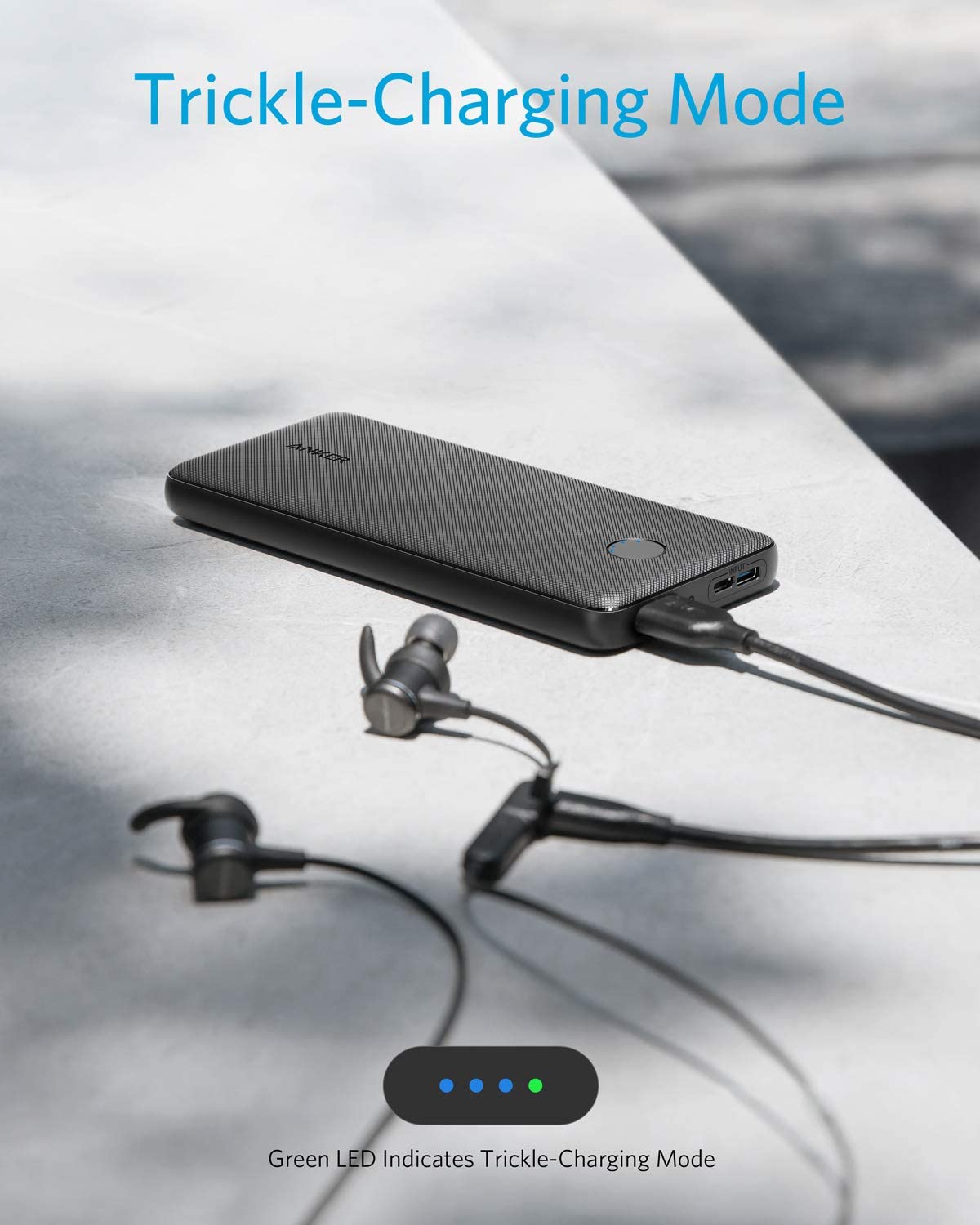 Anker PowerCore Slim 10000, Ultra Slim Portable Charger, Ultra-Compact 10000mAh External Battery, High-Speed PowerIQ and VoltageBoost Charging Technology Power Bank for iPhone, Samsung Galaxy and More