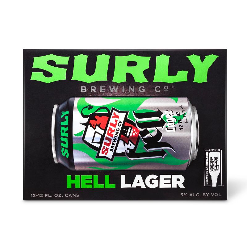 Surly Hell Lager Beer - 12pk/12 fl oz Cans
