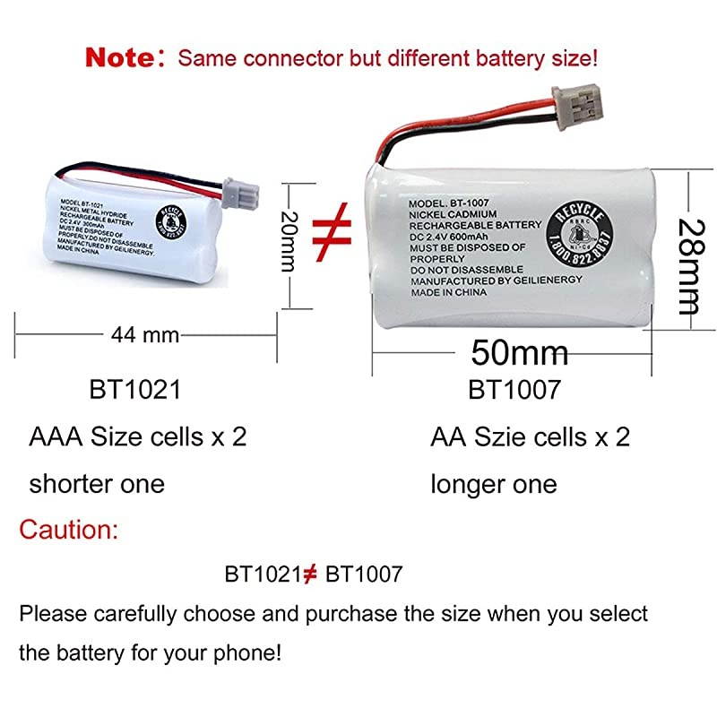 BT1021 BBTG0798001 Compatible for Uniden BT1008 BT1008 BT1016 BT1016 BT1021 BT1021 WITH43269 WX12077 Sanyo CASD6325 CASD6325 Cordless Handset Phone8 Pack