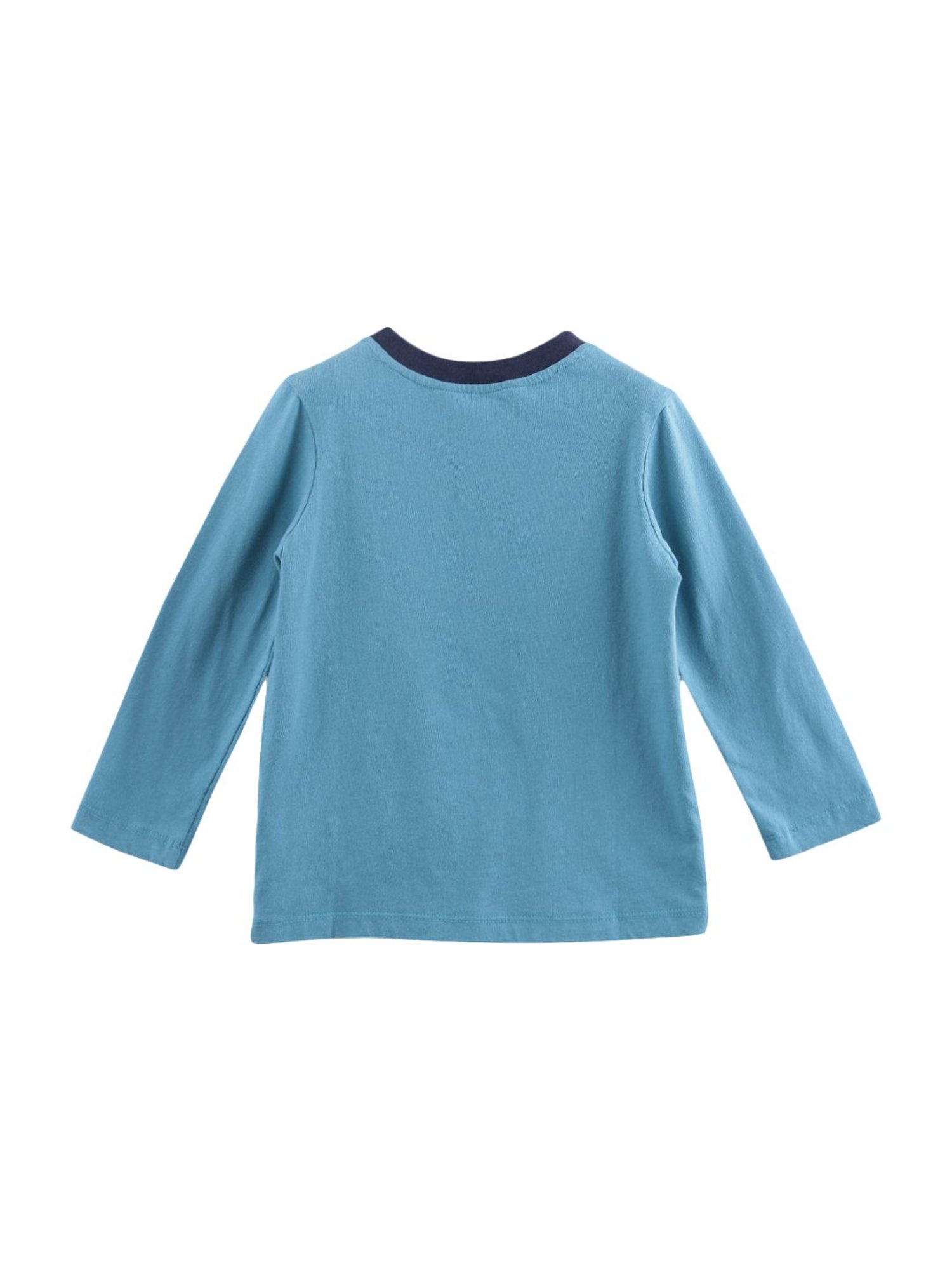 Beebay Kids Blue Cotton Patch Work T-Shirt