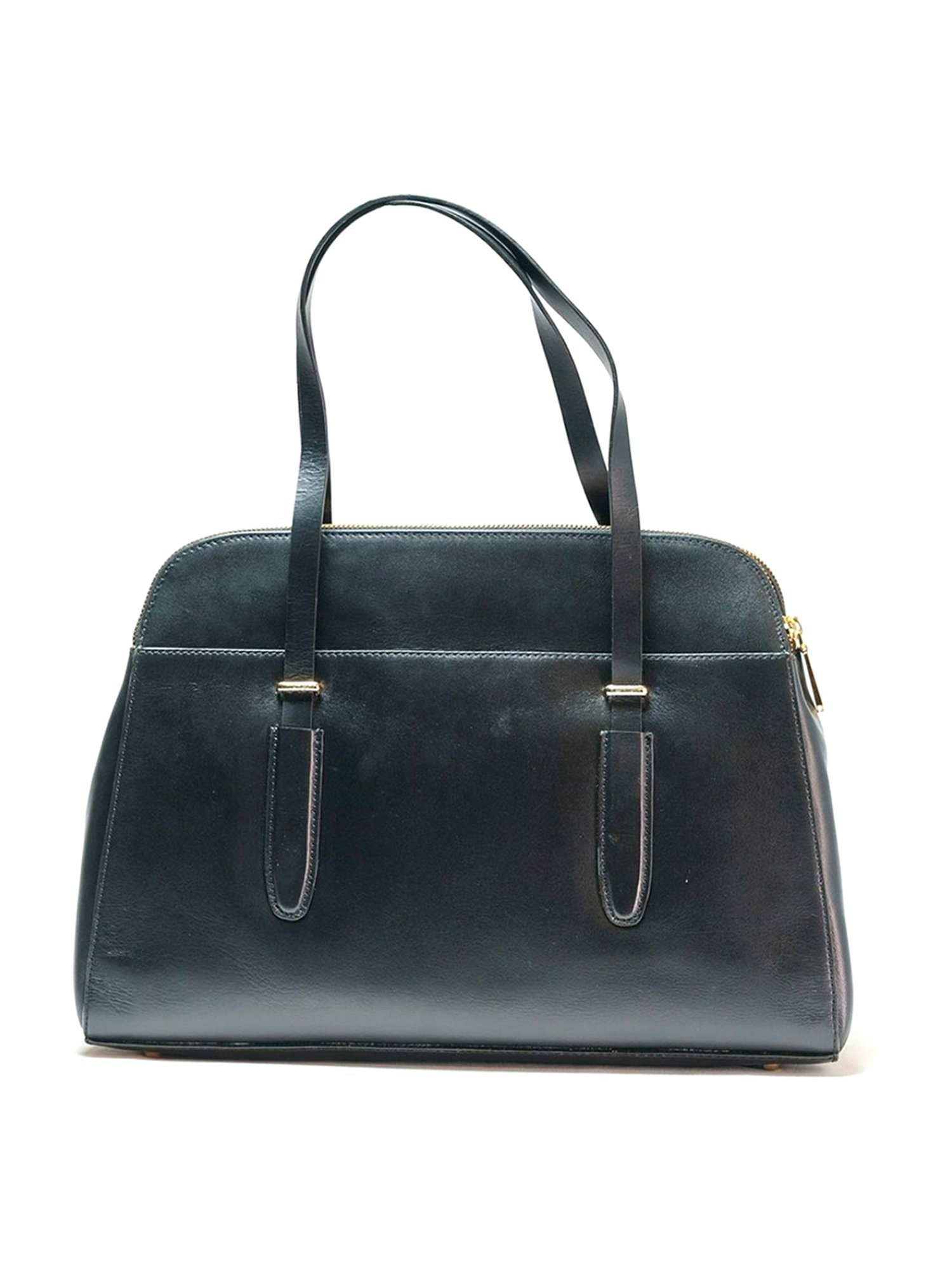 RI2K London Black Leather Large Handbag
