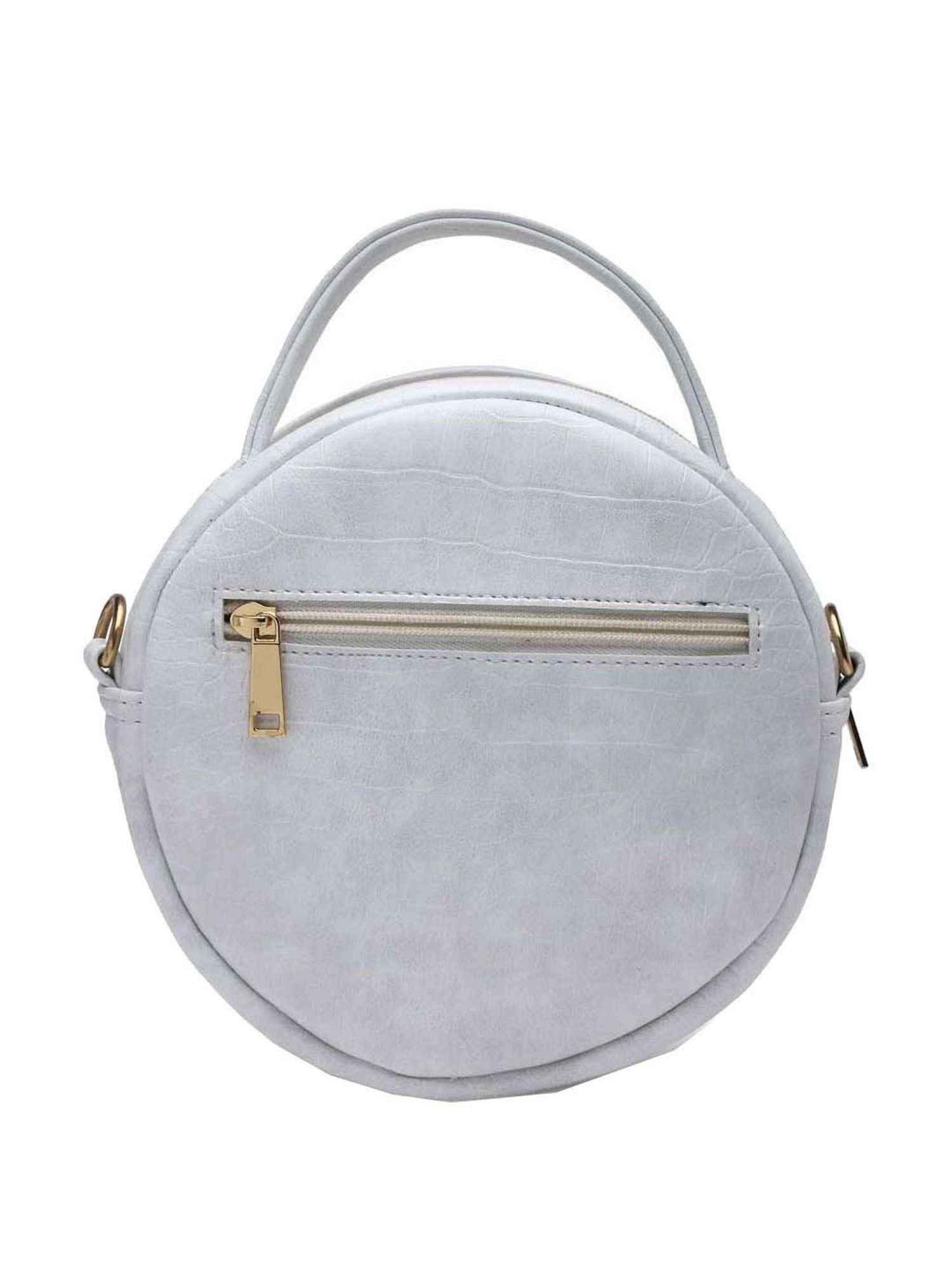 Bagsy Malone Grey Textured Medium Sling Handbag