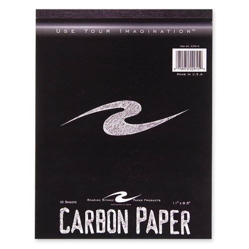 Roaring Spring 22915 Carbon Paper Tablet 8.50" x 11" - 1 / Each - Black