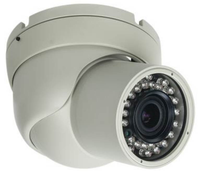 Eyemax HD-TVI, TIB-P4532V-WW 4MP In/Outdoor IR Turret Camera, 2.8-12mm 12V DC White ( Made In Korea )