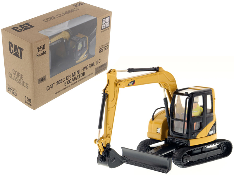 CAT Caterpillar 349F L XE Hydraulic Excavator with Operator "High Line" Series 1/50 Diecast Model by Diecast Masters