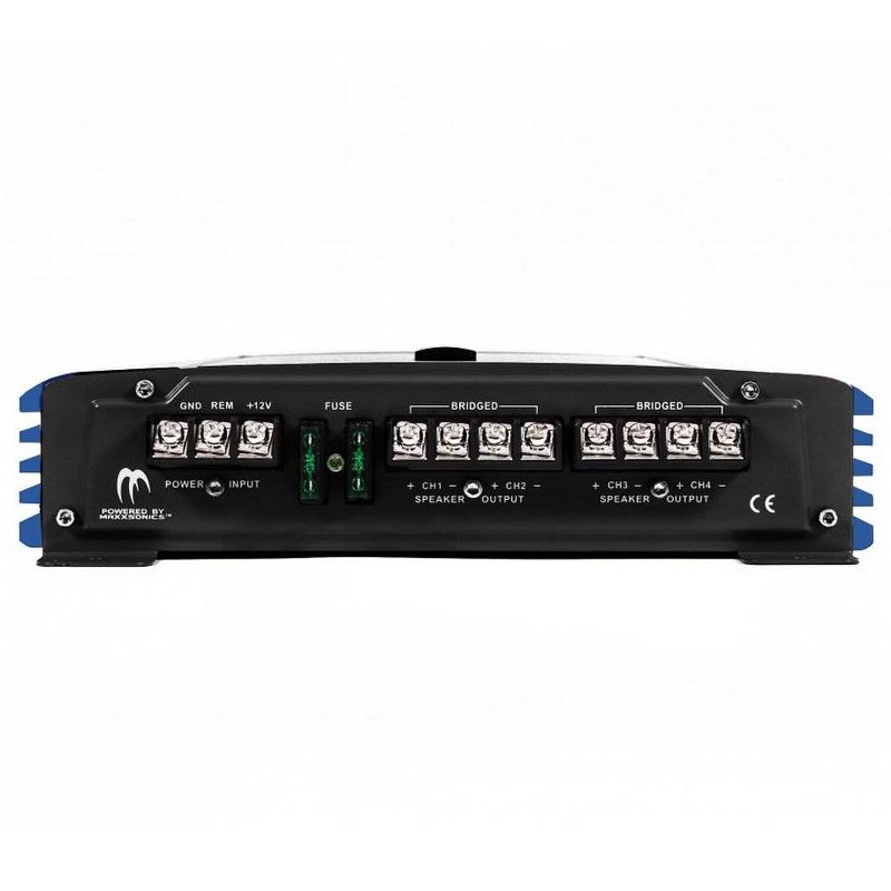 Crunch PowerDriveX 1000 Watt 4 Channel Exclusive Blue A/B Car Stereo Amplifier