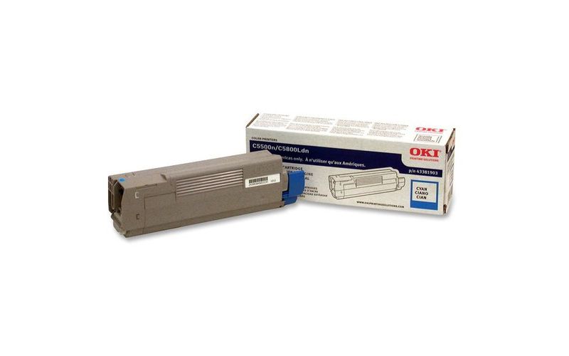 Oki Original Toner Cartridge - LED - 2000 Pages - Cyan - 1 Each