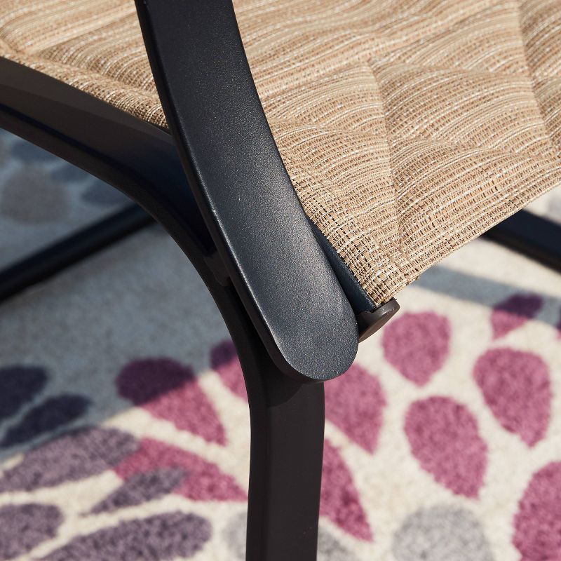 Circi 5pc Outdoor Dining Set - Black and Charcoal - CosmoLiving by Cosmoplitan