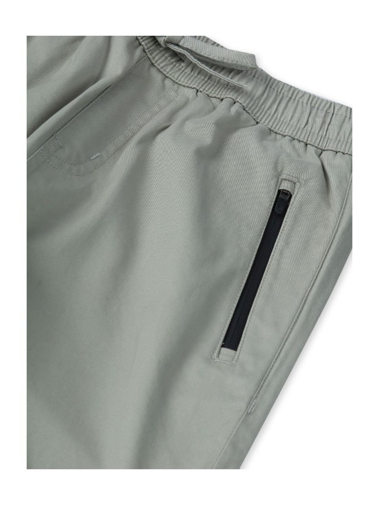 Gini & Jony Boys Grey Cotton Regular Fit Trousers