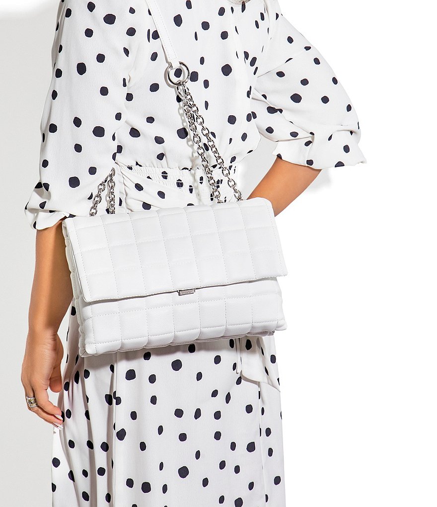 House of Want H.O.W. We Step Up Quilted Vegan Leather Shoulder Bag