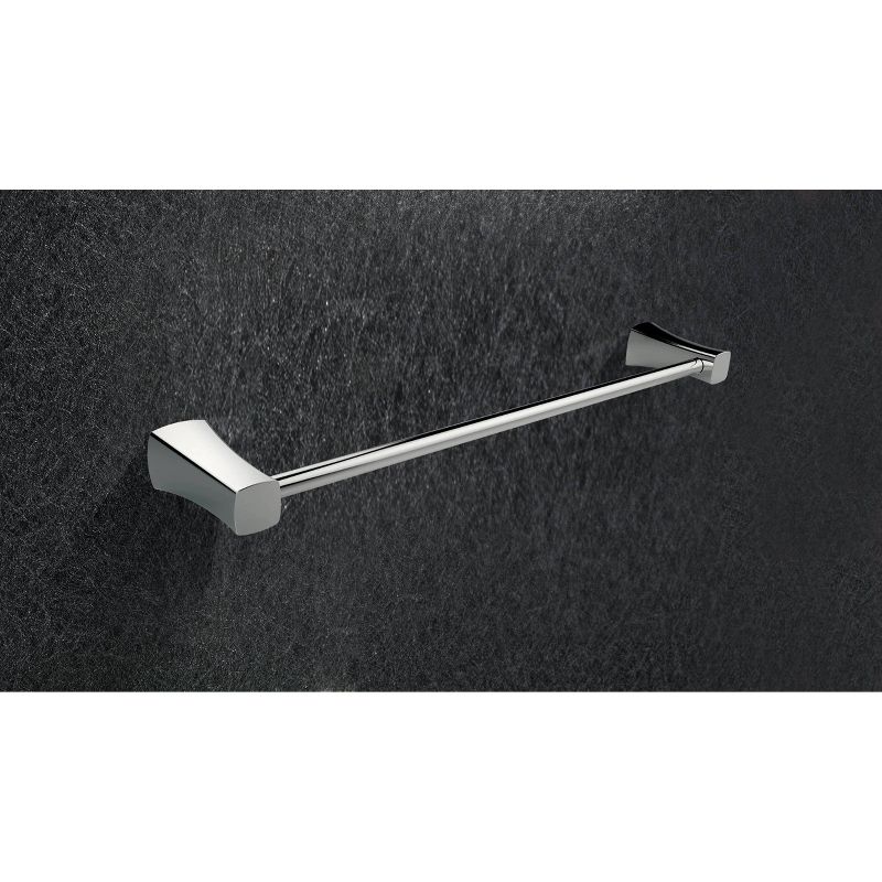 24.67" Single Rod Rust Resistant Towel Rack Chrome - American Imaginations