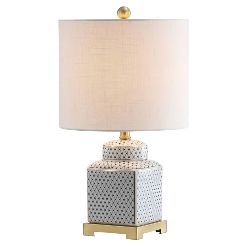 21.5" Ceramic/Metal Cleo Ginger Jar Table Lamp (Includes LED Light Bulb) - JONATHAN Y