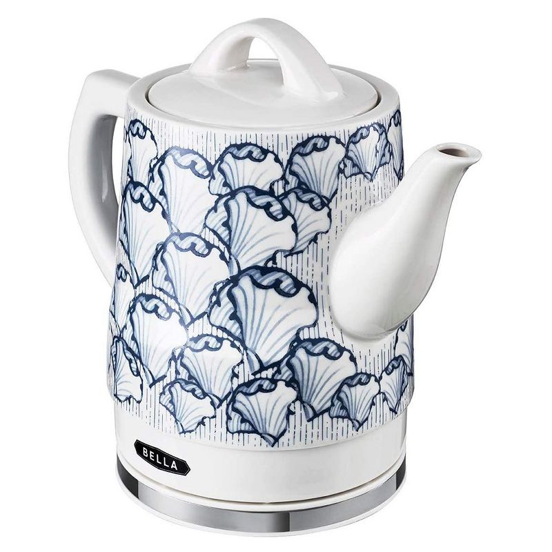 Bella 14799 Electric Portable Cordless Ceramic Hot Water Kettle Heater Warmer Maker Teapot Pot for Coffee and Tea, 1.5 Liter or 6 Cup