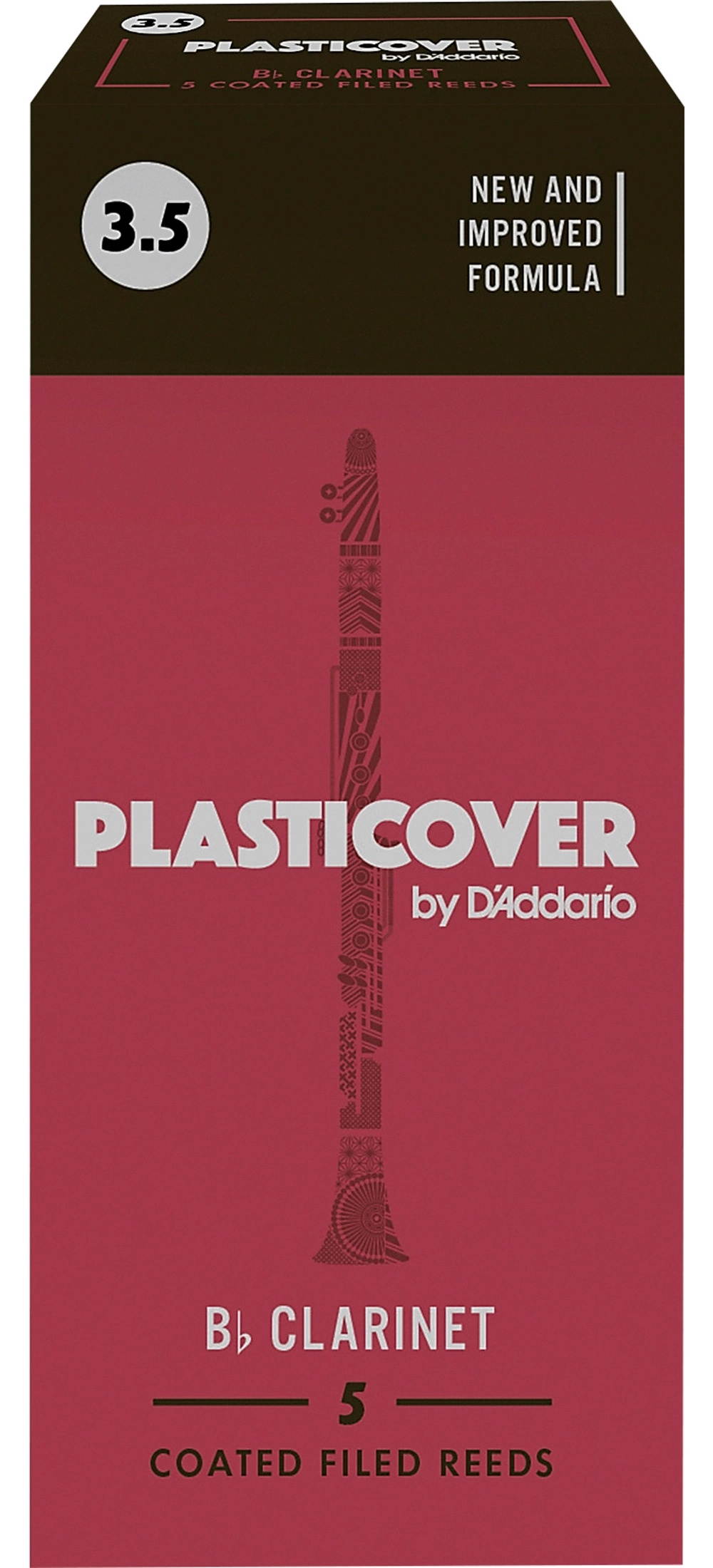 Rico Plasticover Bb Clarinet Reeds Strength 3.5 Box of 5