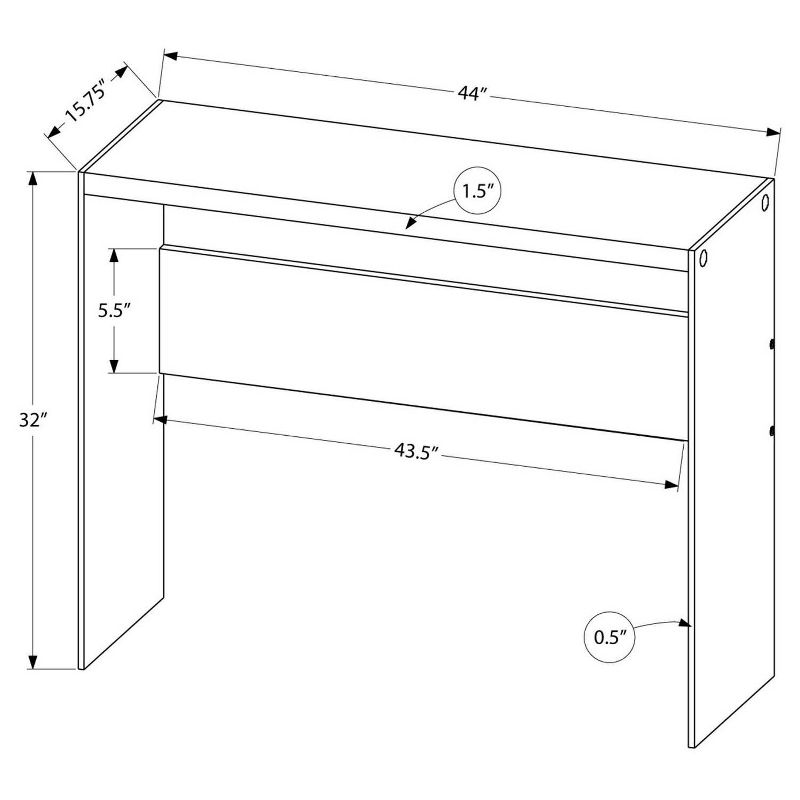 Monarch Specialties Contemporary Tempered Glass Accent Table, Taupe (2 Pack)
