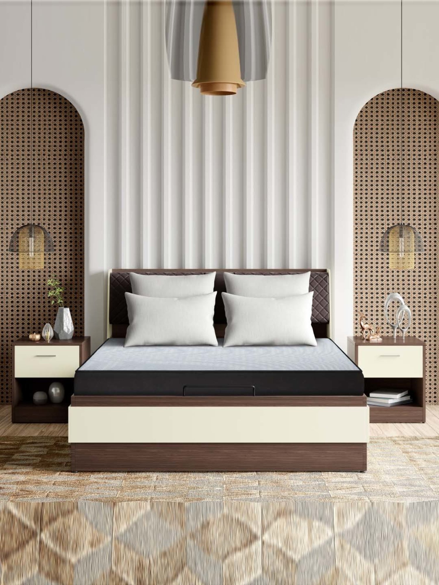 Duroflex Live-in Adapt Grey Foam New Gen Smart Design Flippable Adjustable Double Mattress