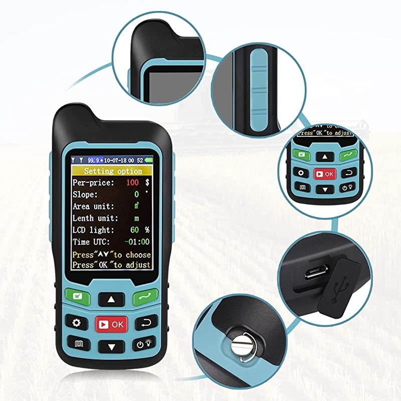 Handheld GPS GLONASS Land Area Measurer Calculation Meter