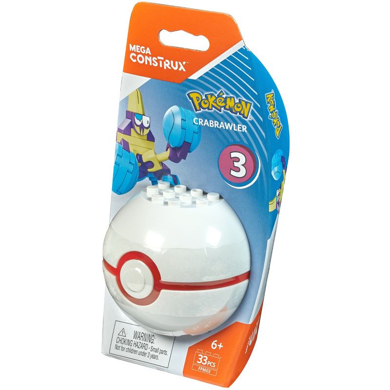 Mega Construx Pokemon Crabrawler Poke Ball