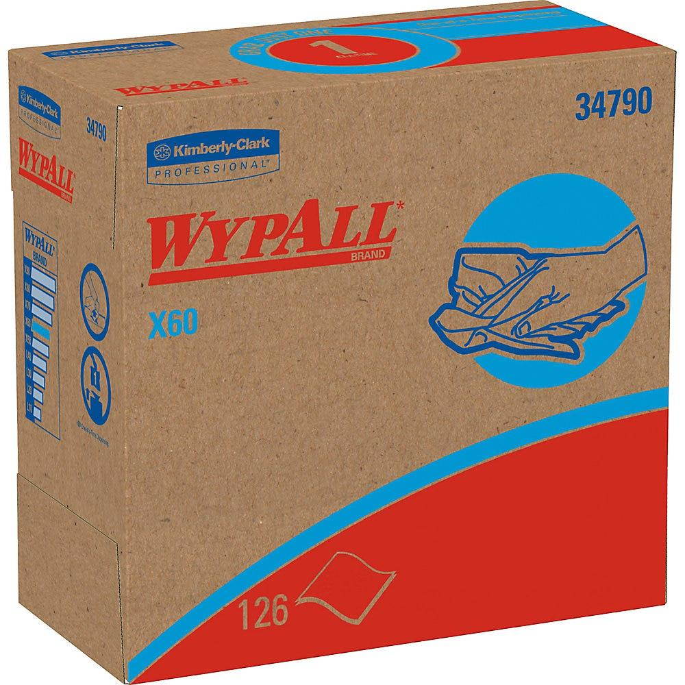 WypAll* X60 Wipers Nylon 9 1/8 x 16 7/8 126/Box 10 Boxes/Carton 34790CT