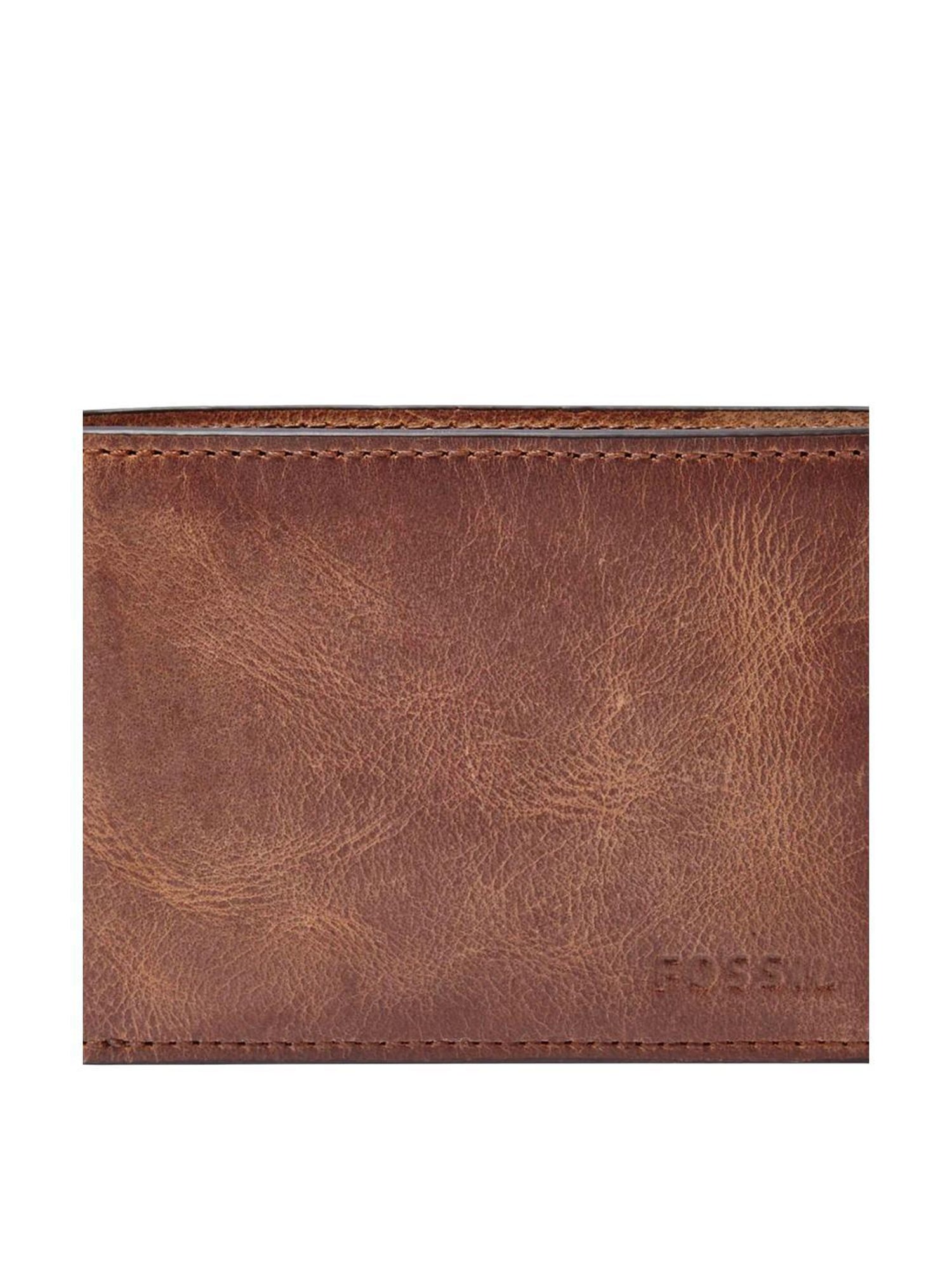 Fossil Brown Solid Bi-Fold Wallet