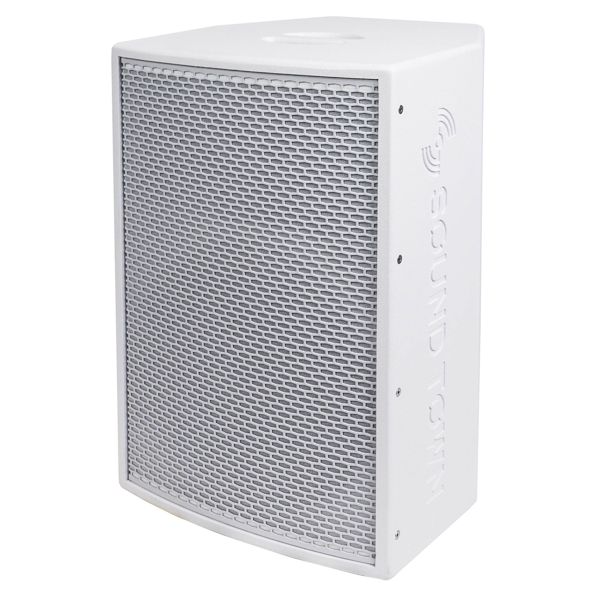 Sound Town 12&rdquo; 700W Powered DJ PA Speaker with Bluetooth, Titanium Compression Driver and 3-Channel Mixer for Bands, Solo Performers, Mobile DJ, Karaoke, Home Studio, Church, White (KALE-112WPW)