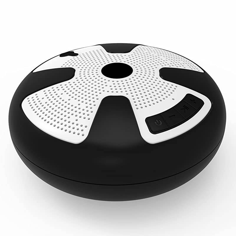 IPX7 Waterproof Outdoor Bluetooth Speaker Swimming Pool Floating Portable Mini Speakers Wireless 5W with Microphone amp TWS for Beach Bathroom Home Shower Black White