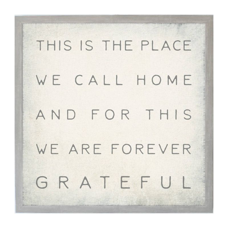 16" x 16" This is the Place Vintage Wall Art Board - Petal Lane