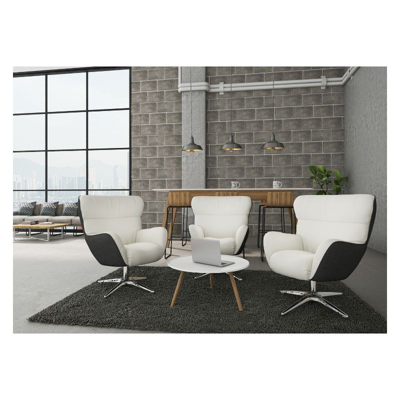 Style Rylie Collaboration Lounge Chair Cream/Black Synergy - Serta