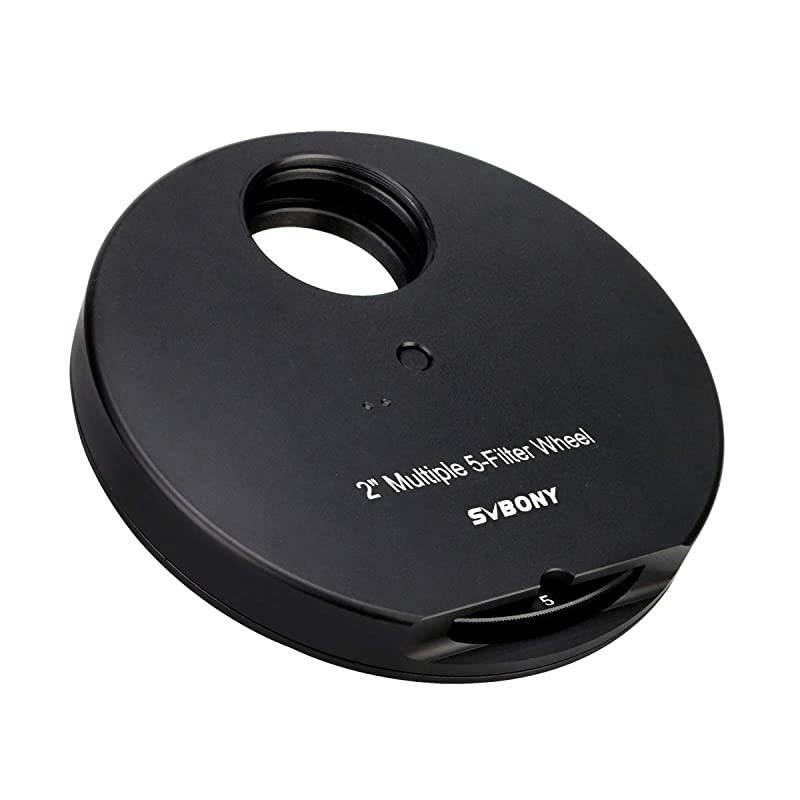 SV133 Filter Wheel Multiple 5 Position Filter Wheel for Telescope with 2 inches Eyepiece Adaptor Camera Adaptor and Locking Ring