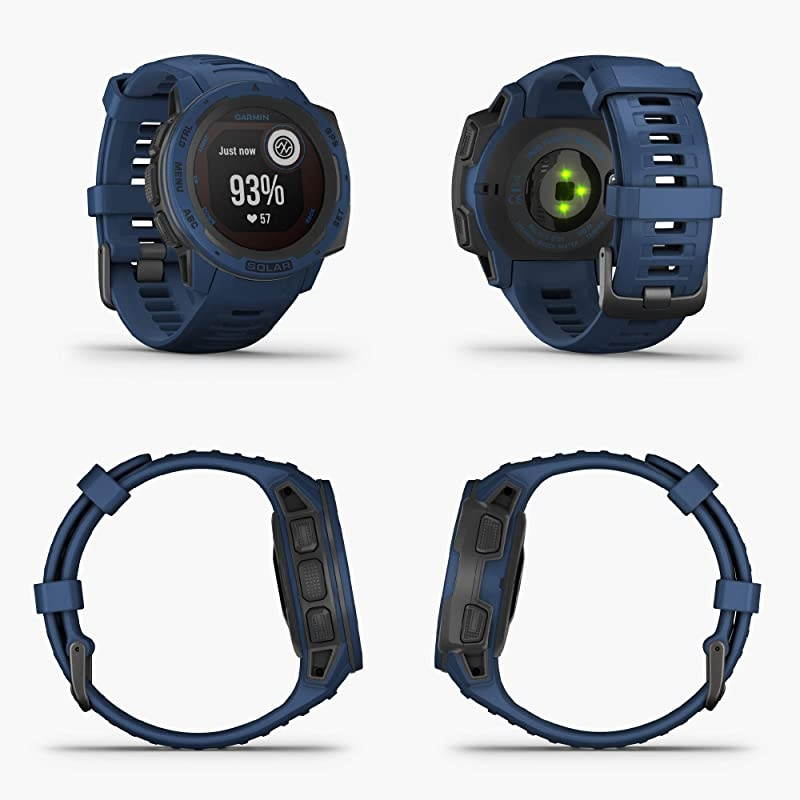 Garmin Instinct Solar Surf Edition Premium GPS Smartwatch with Included  Power Bank Bundle (Cloudbreak)