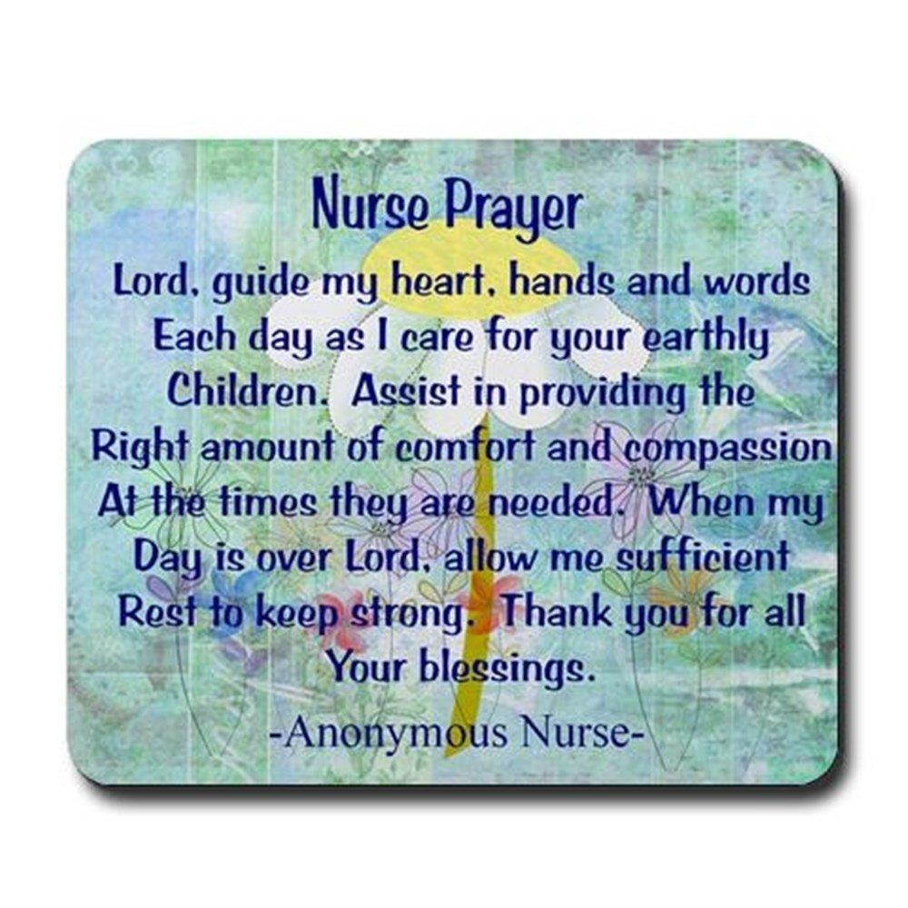 CafePress - Nurse Prayer Blanket Blue - Non-Slip Rubber Mousepad, Gaming Mouse Pad
