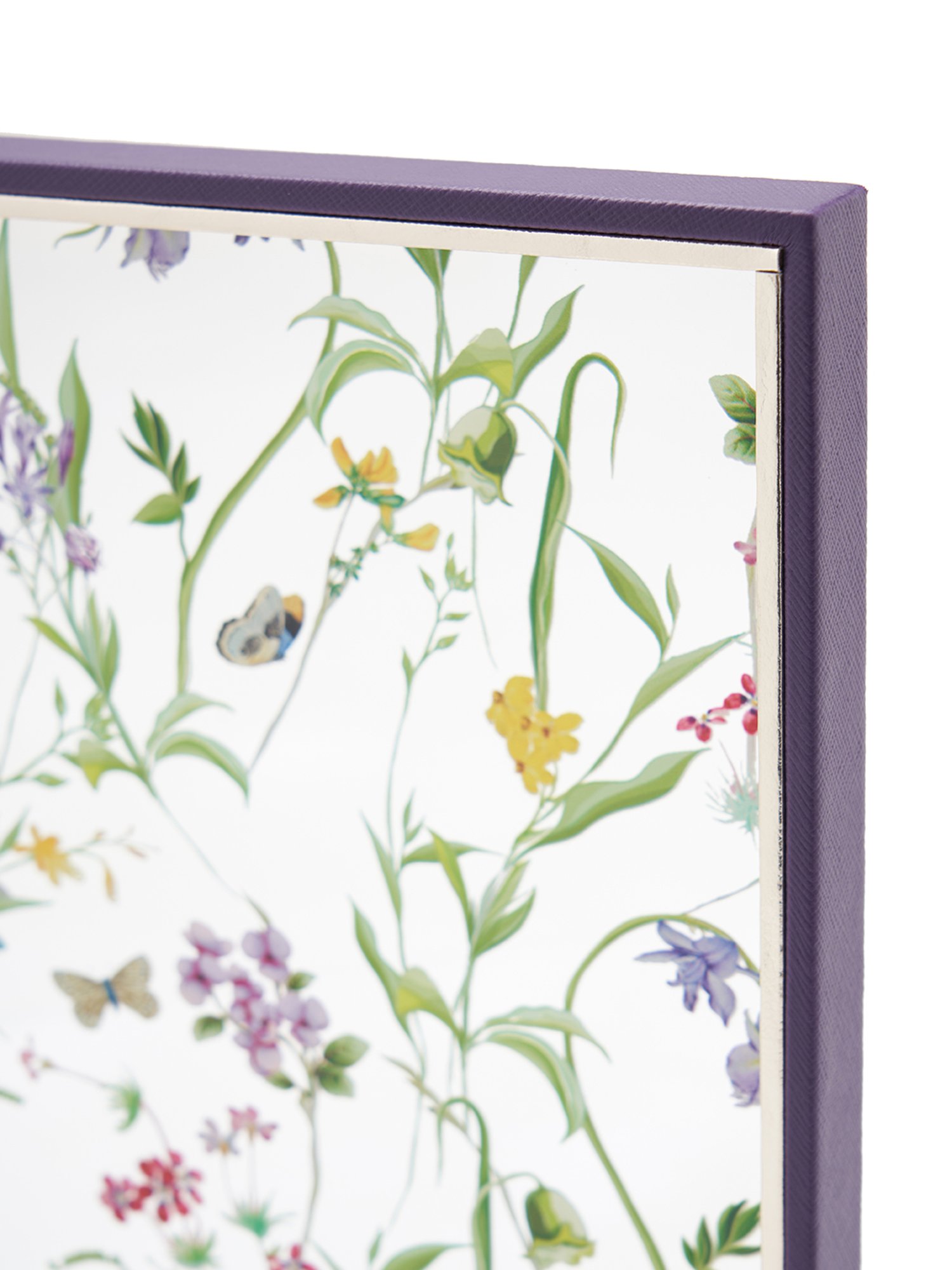 Pure Home and Living Purple Glass Printed Platters