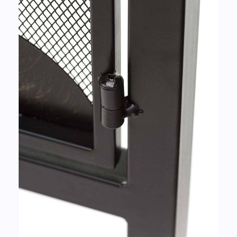 Plow & Hearth - Arched Metal Weather-Resistant Garden Gate with Symbolic Tree of Life Design