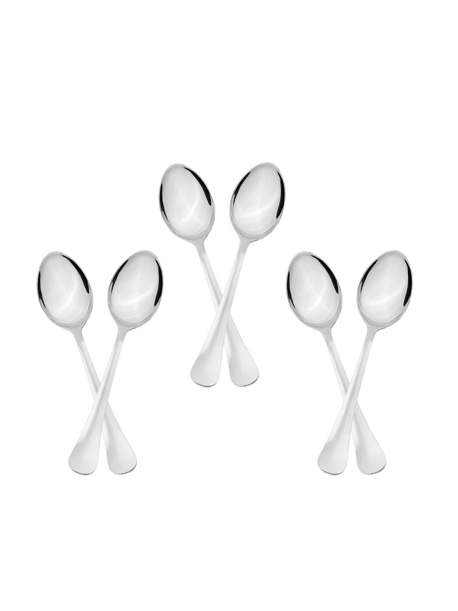 Sumeet Stainless Steel Premium Quality Baby / Medium Spoon set of 6 Pc � (16cm L) (1.6mm Thick)