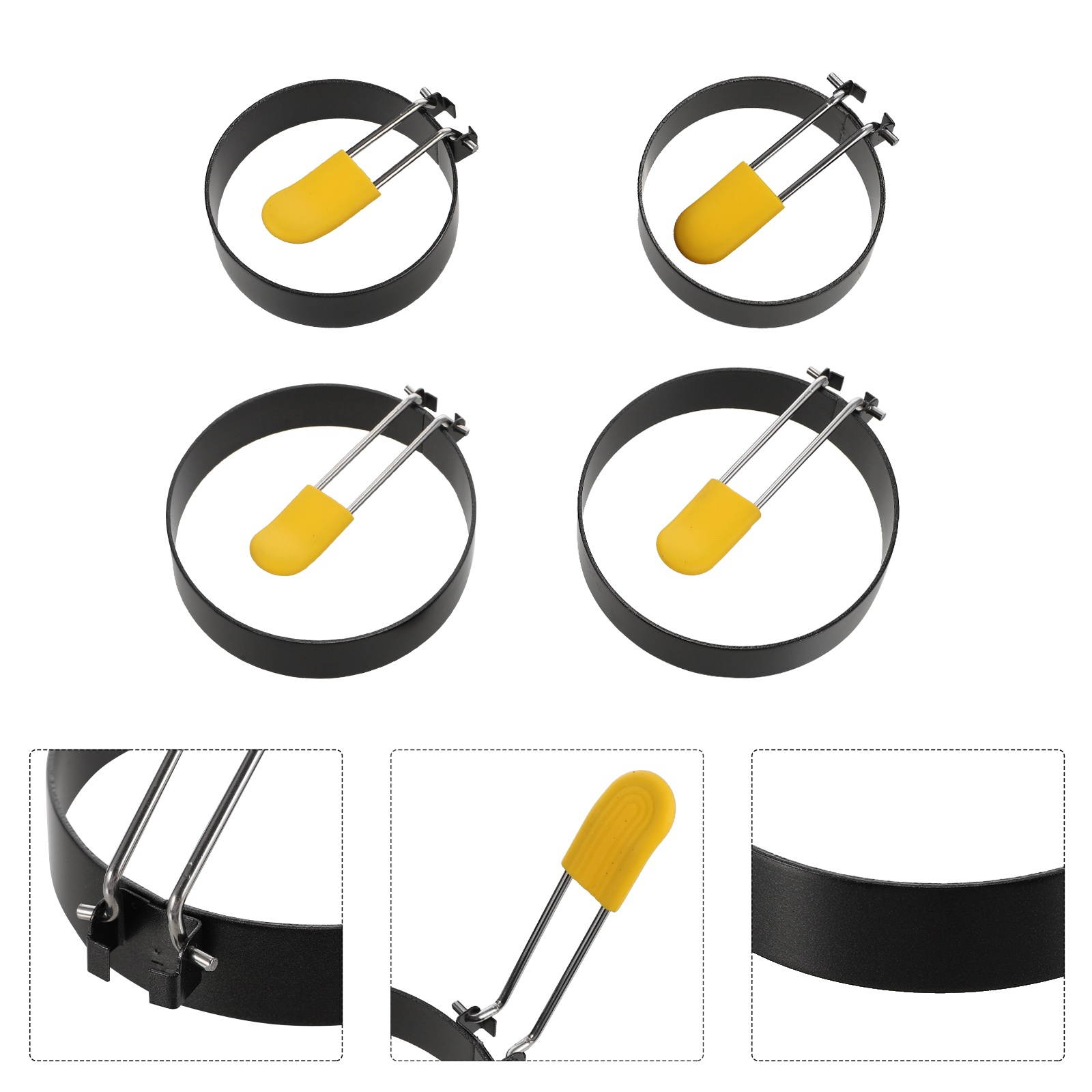 5pcs Helpful Egg Cooker Rings Egg Molds Egg Frying Molds Egg Ring Molds for Kitchen
