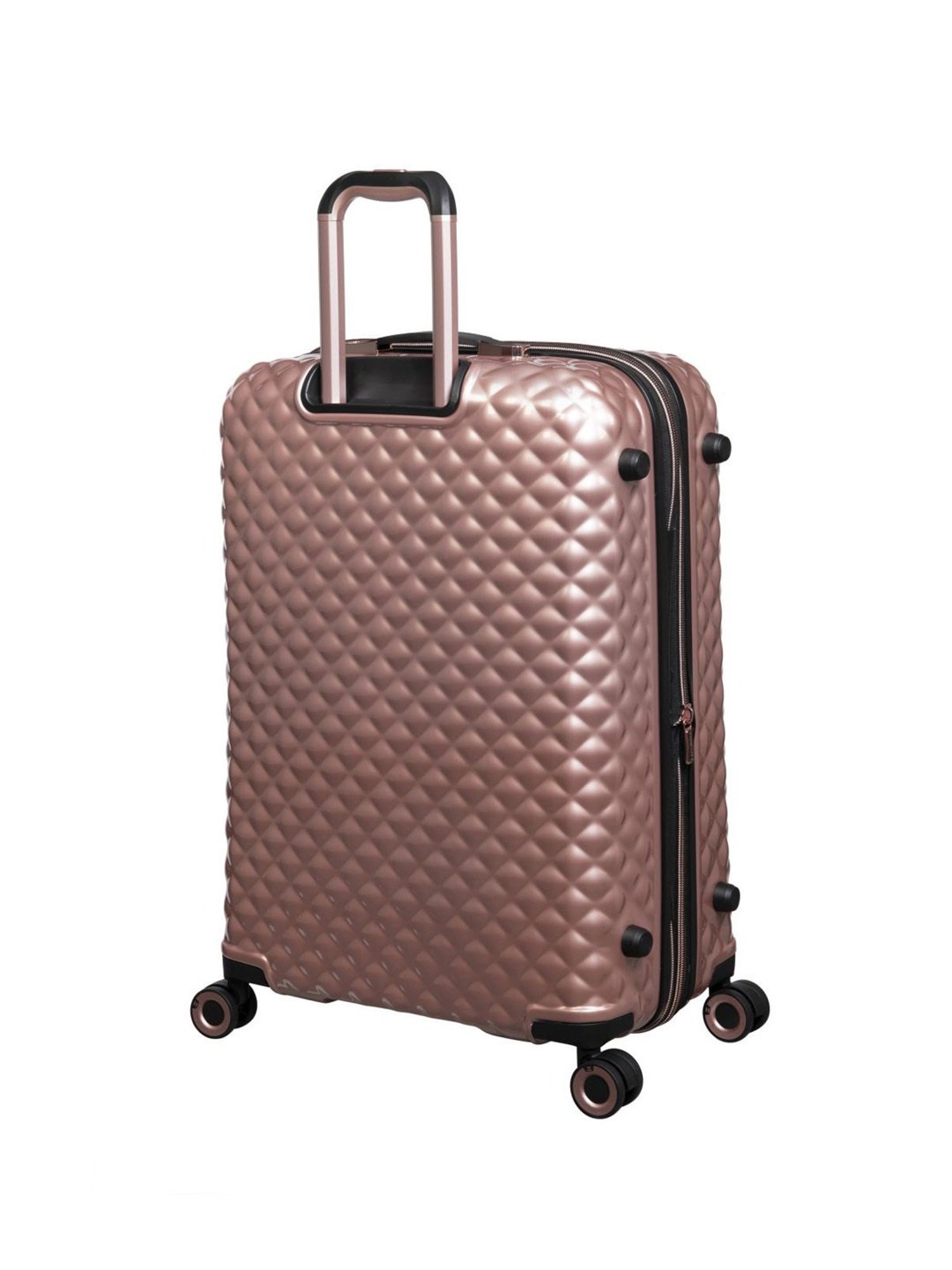 it luggage Glitzy Rose Gold Large-28 inches Expandable Hardsided Trolley Bag with TSA Lock