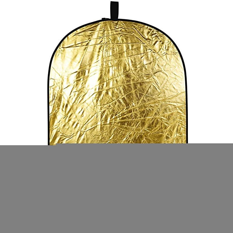 Portable 5 in 1 59x79150x200cm Translucent Silver Gold White and Black Collapsible Round Multi Disc Light Reflector for Studio or any Photography Situation