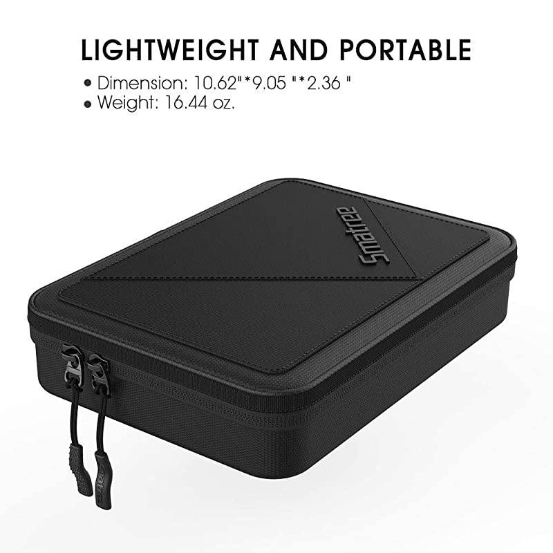 Universal Travel Case for Small Electronics Accessories Compatible for 79 inches iPad Mini 4KindleFire HD Tablet 7 inches Protective Gadget Bag with HandleLightweight Cable OrganizerBlack