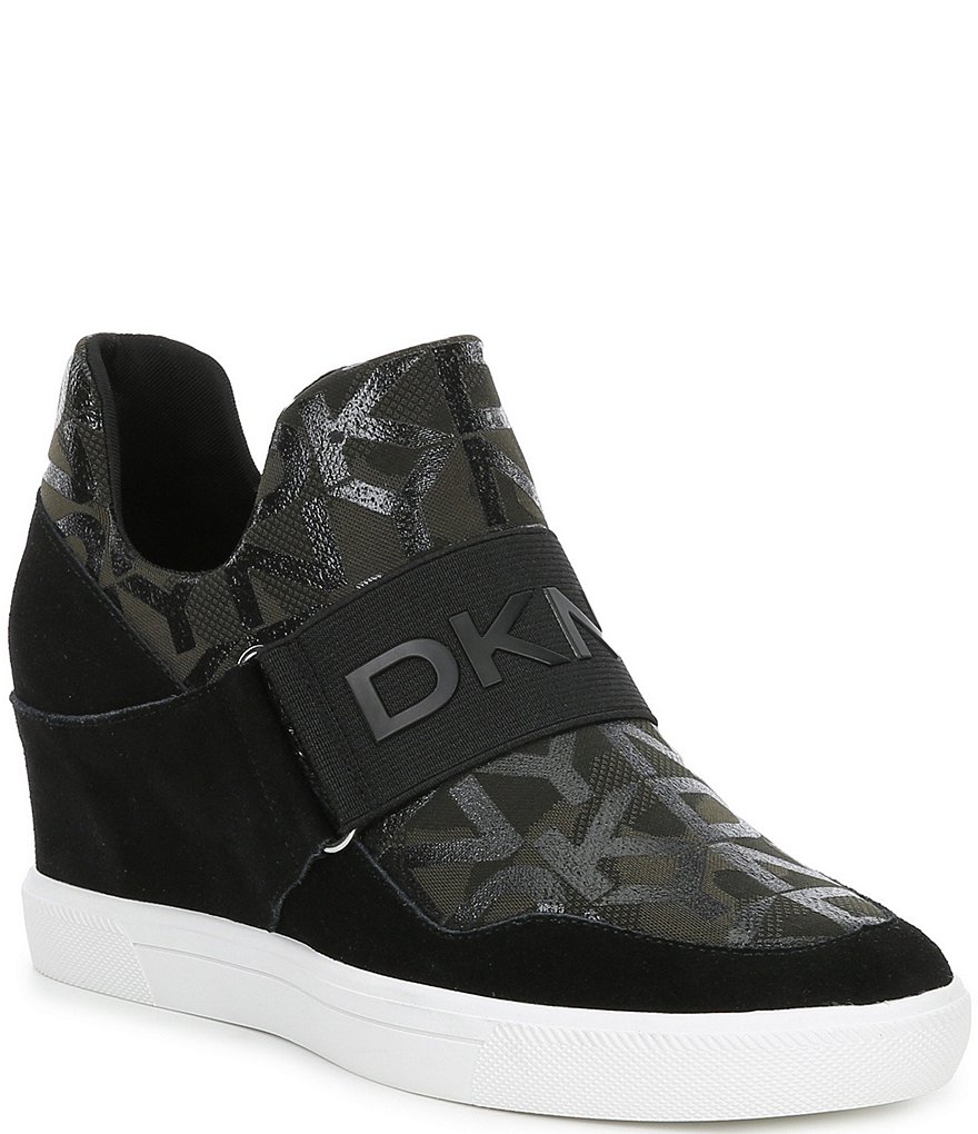 DKNY Cosmos Signature Logo Wedge Sneakers
