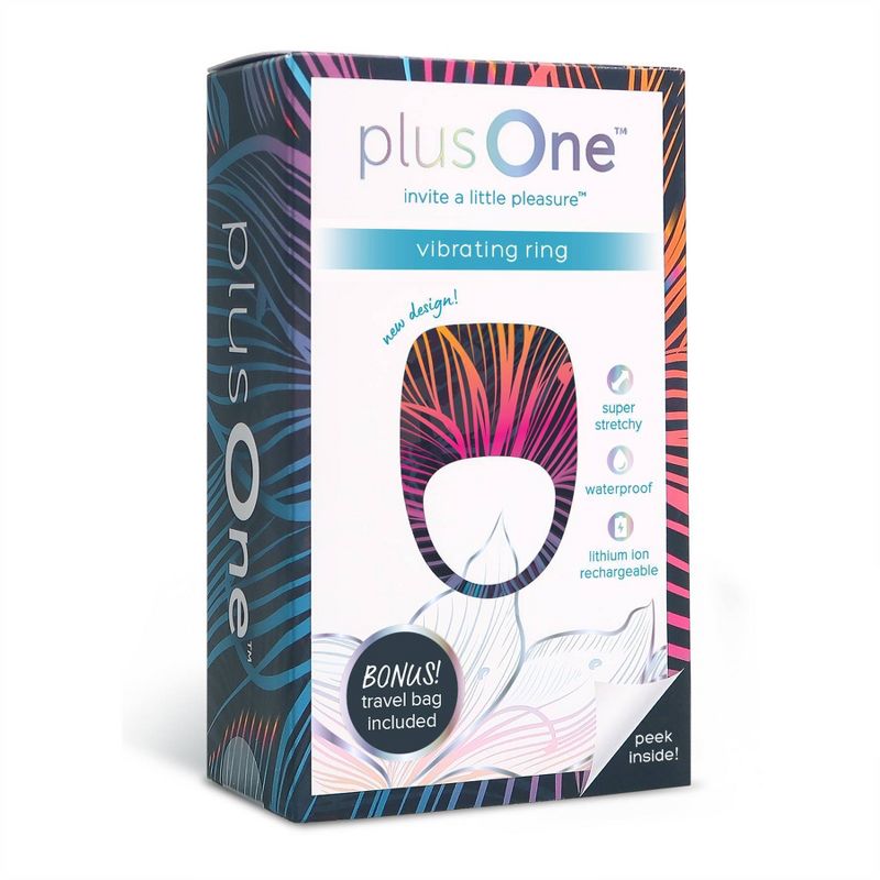 plusOne Waterproof Couples Stimulation Rechargeable Vibrating Ring