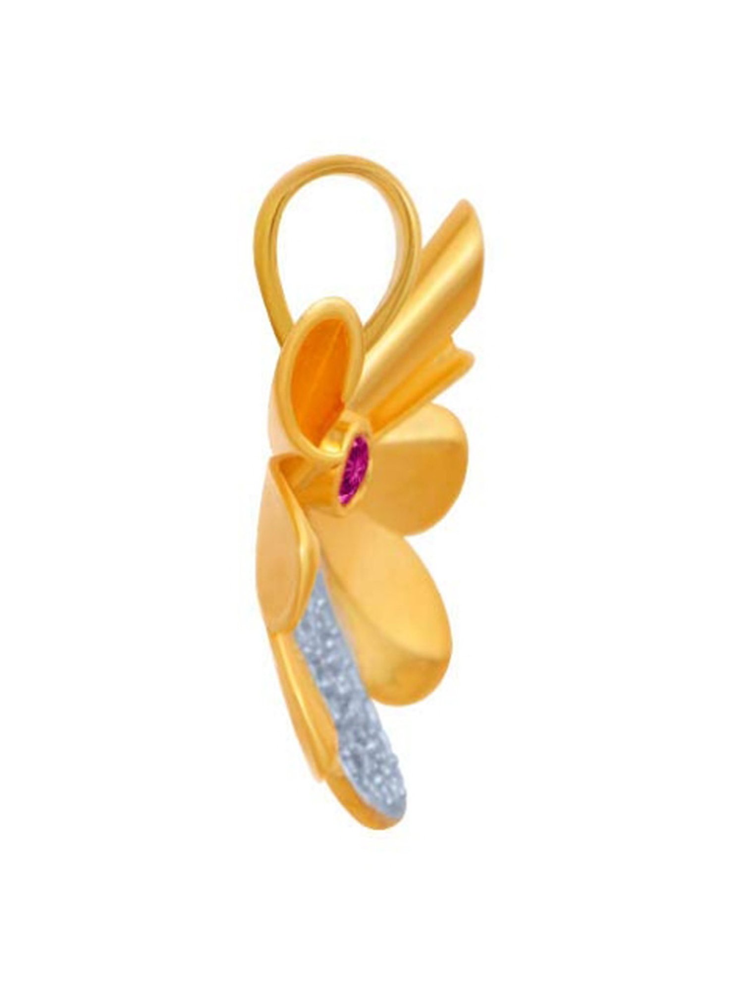 P.C. Chandra Jewellers 14k Yellow Gold American Diamond Pendant