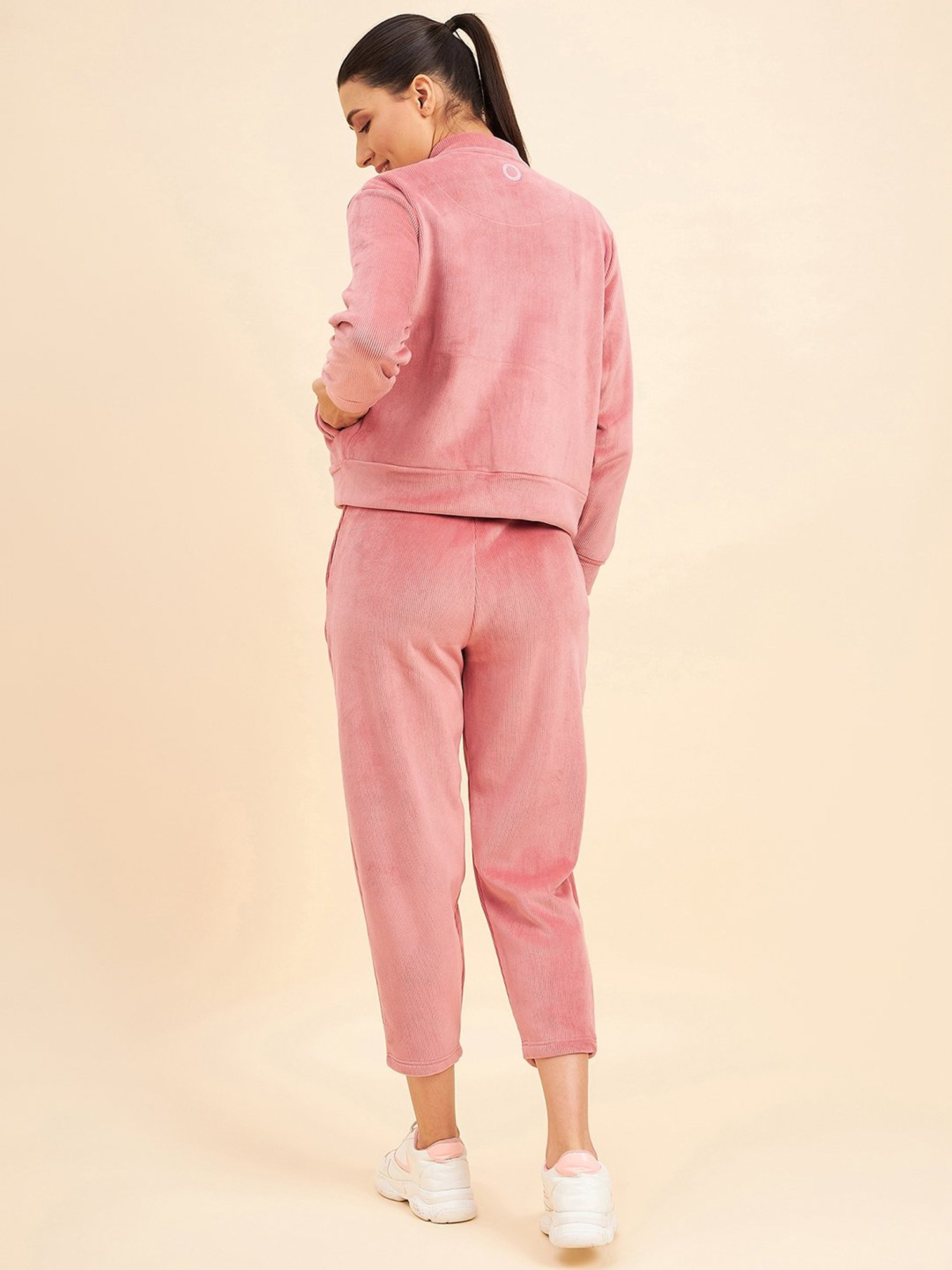 Sweet Dreams Pink Mock Collar Track Suit