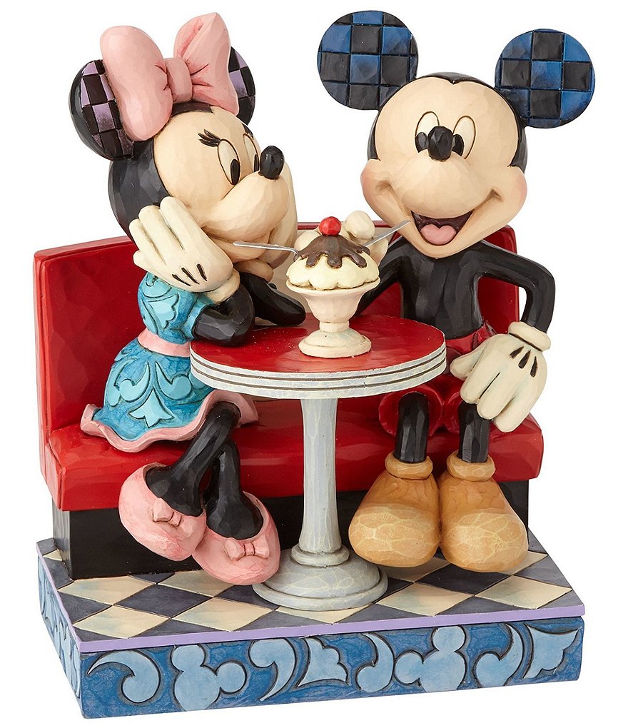 Disney Traditions by Jim Shore Mickey and Minnie Soda Shop Figurine