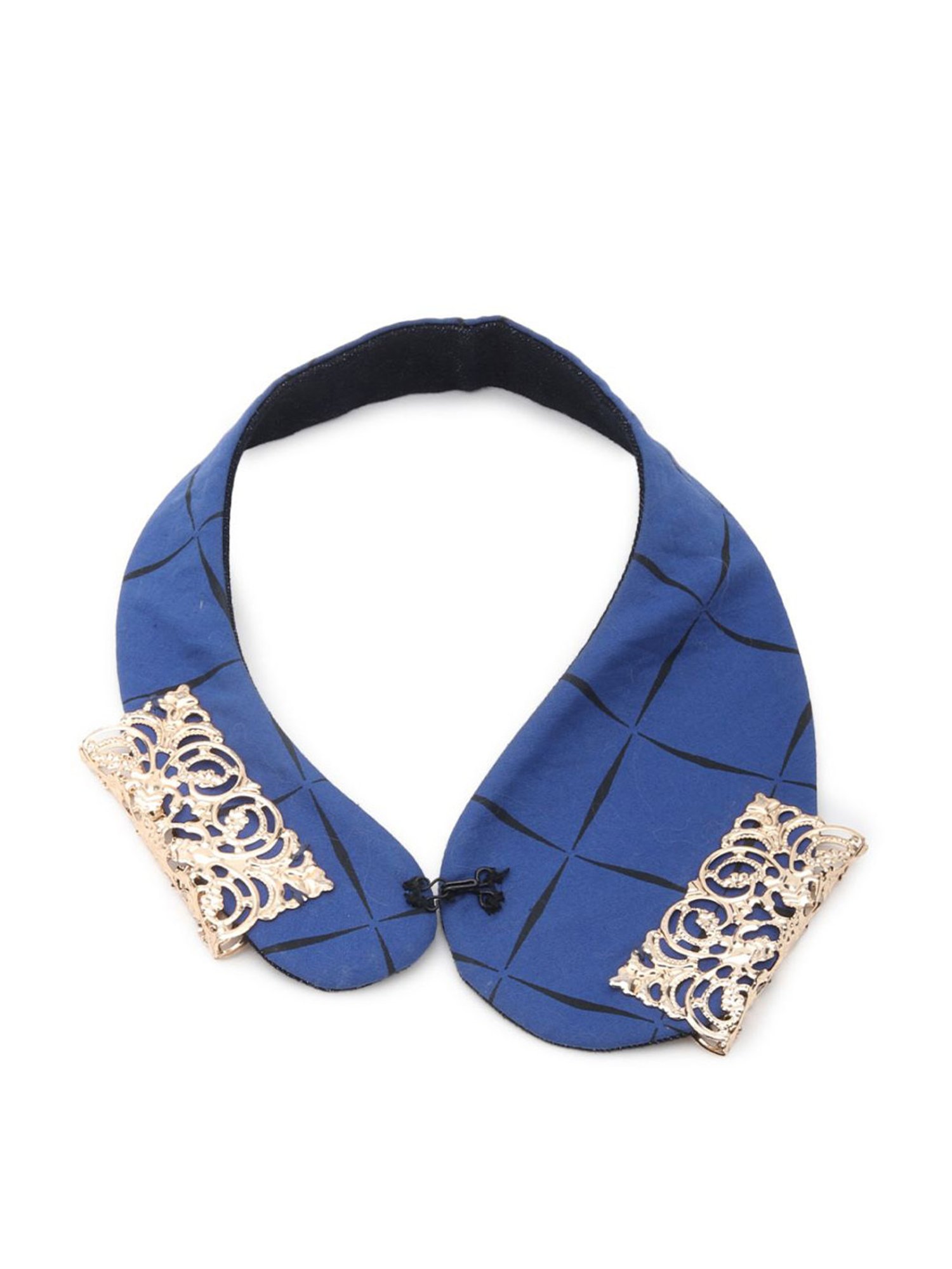 Odette Blue Fabric Embellished Collar