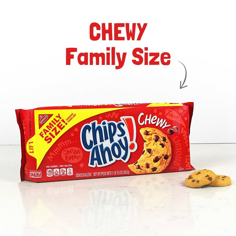 Chips Ahoy! Chocolate Chip - Chewy Cookies - Family Size - 19.5oz